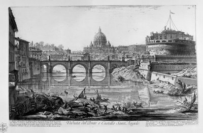 View of the Bridge and Castle Sant